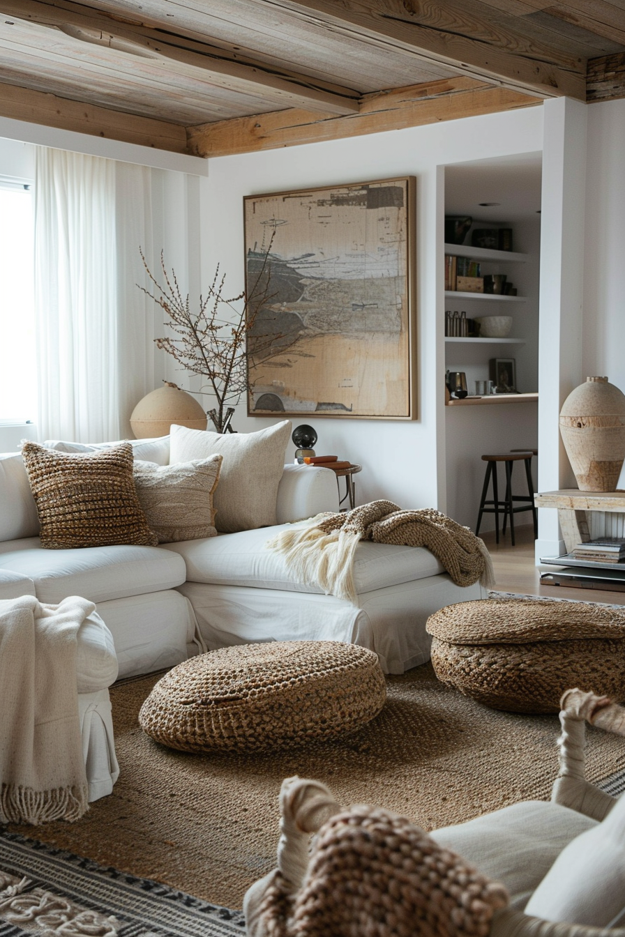 Comfortable seating options like armchairs and couches