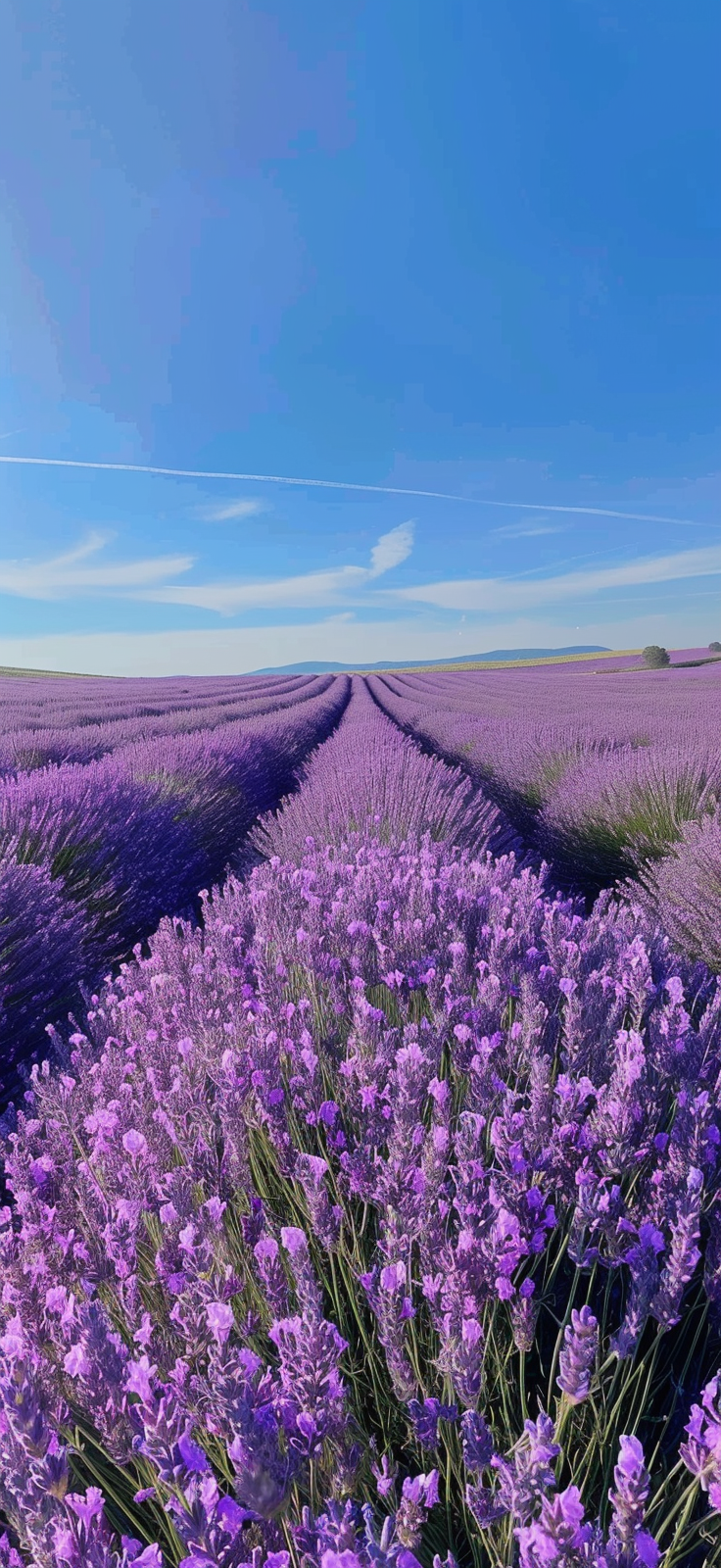 lavender fields under summer sky