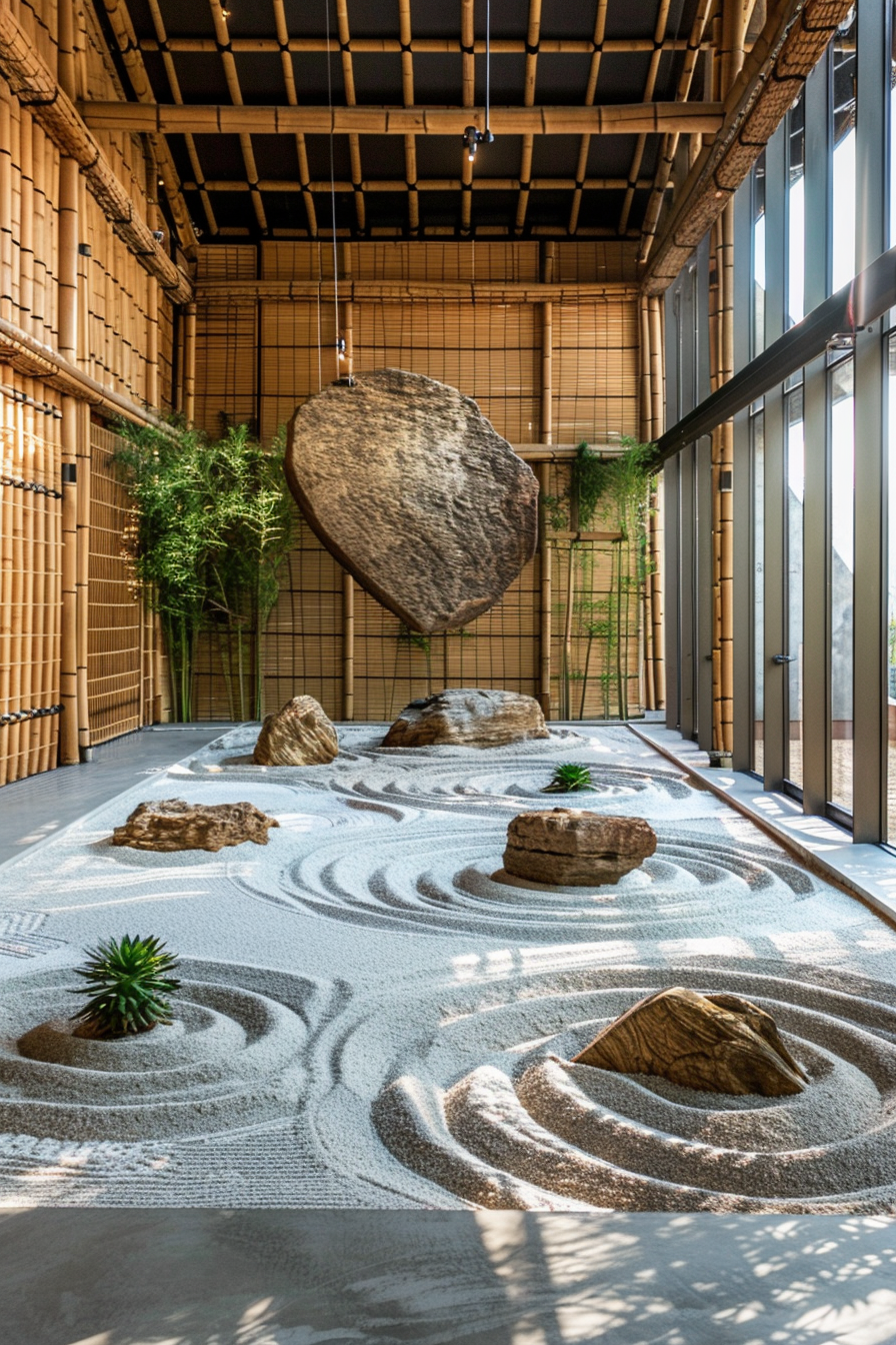 Contemplative Zen Sand Garden