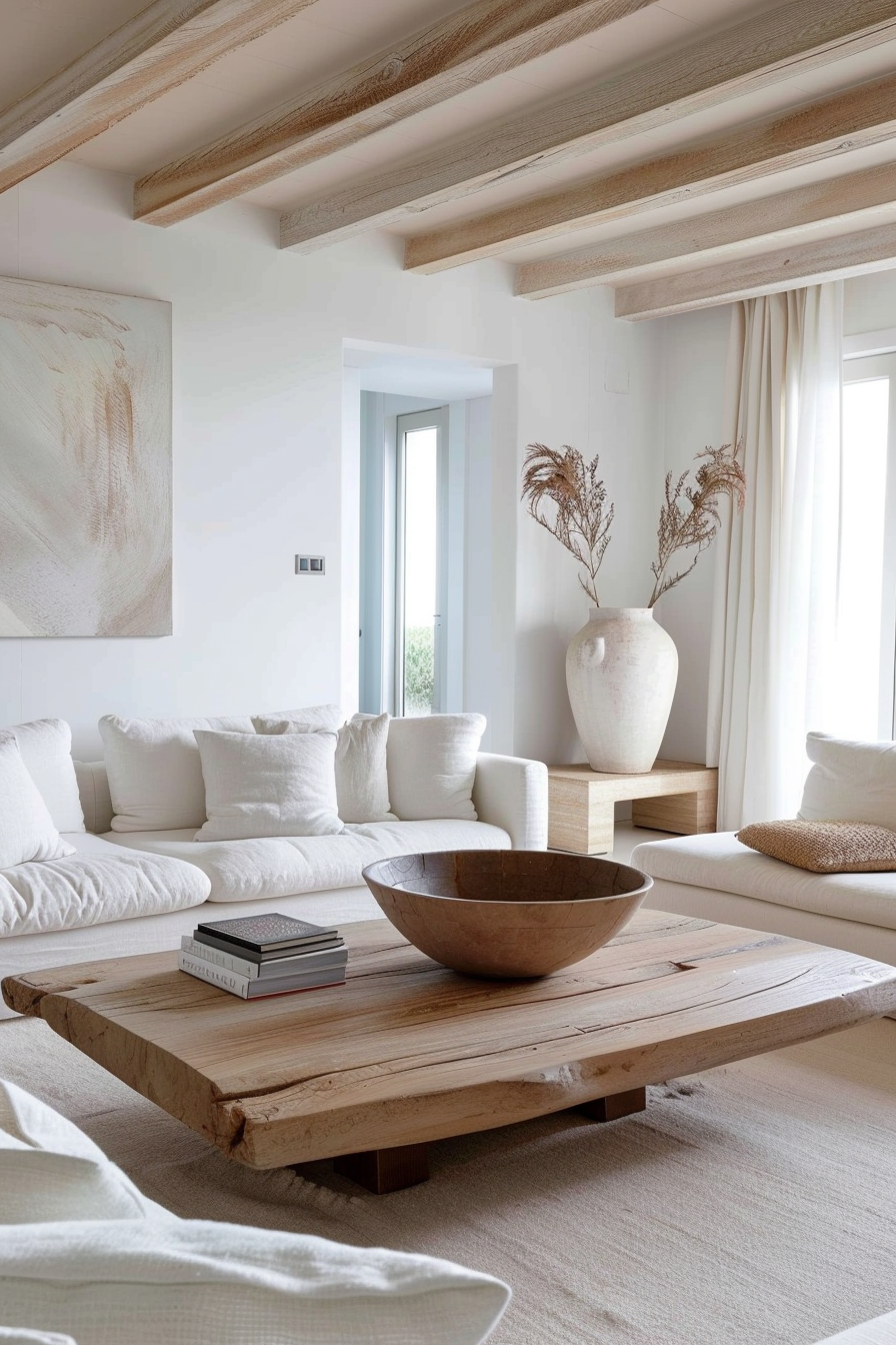 Sleek, low-profile furniture enhances modern aesthetic