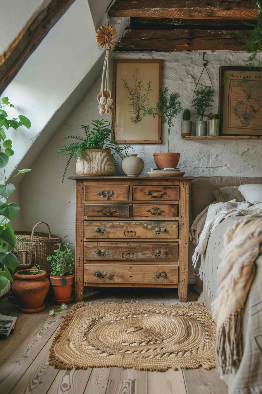 Rustic charm with natural elements