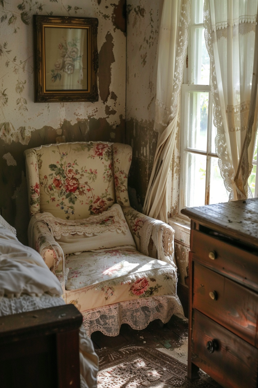 Timeworn elegance with vintage charm