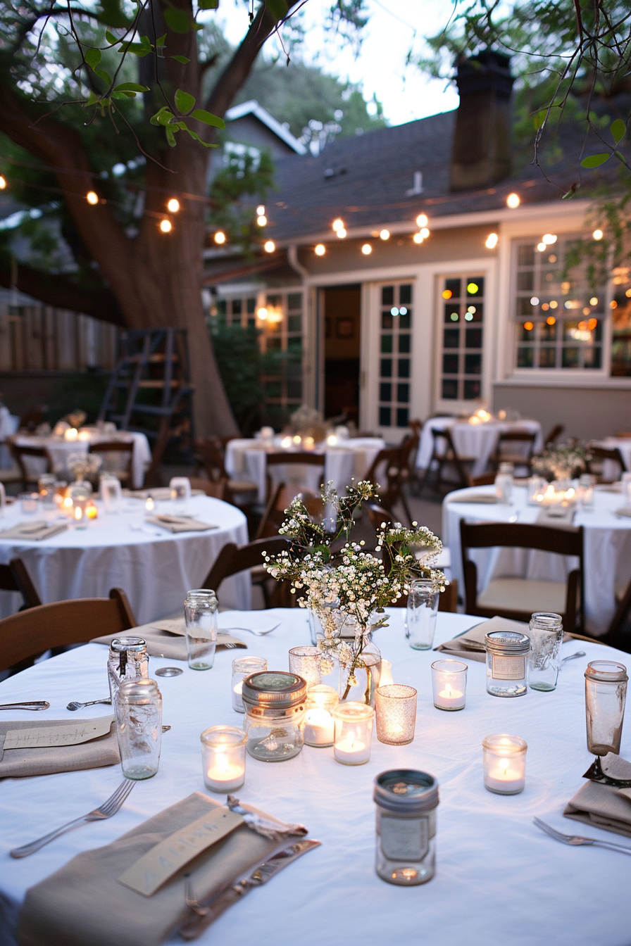 Creative use of repurposed items for wedding decor