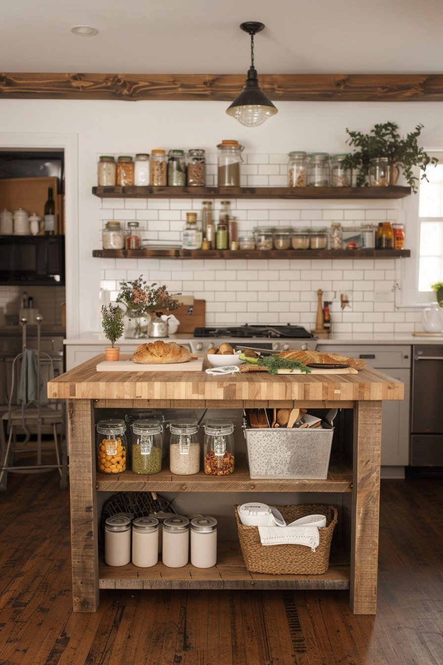 DIY butcher block island