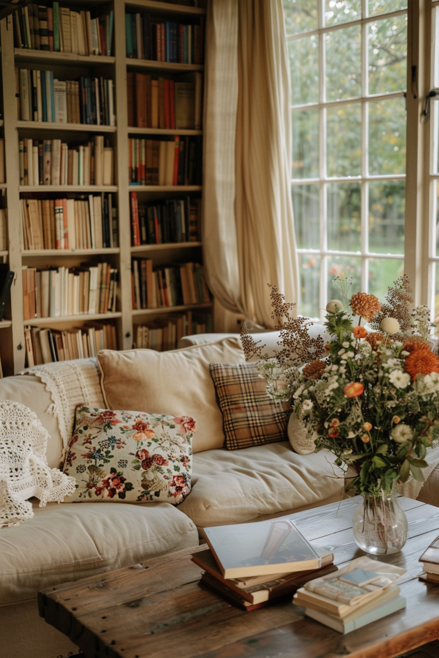 Cozy Cottagecore Living Room