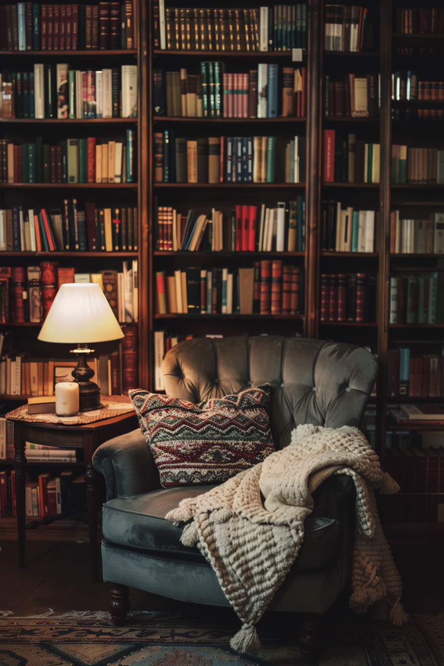 Relaxing Cottagecore Reading Nook