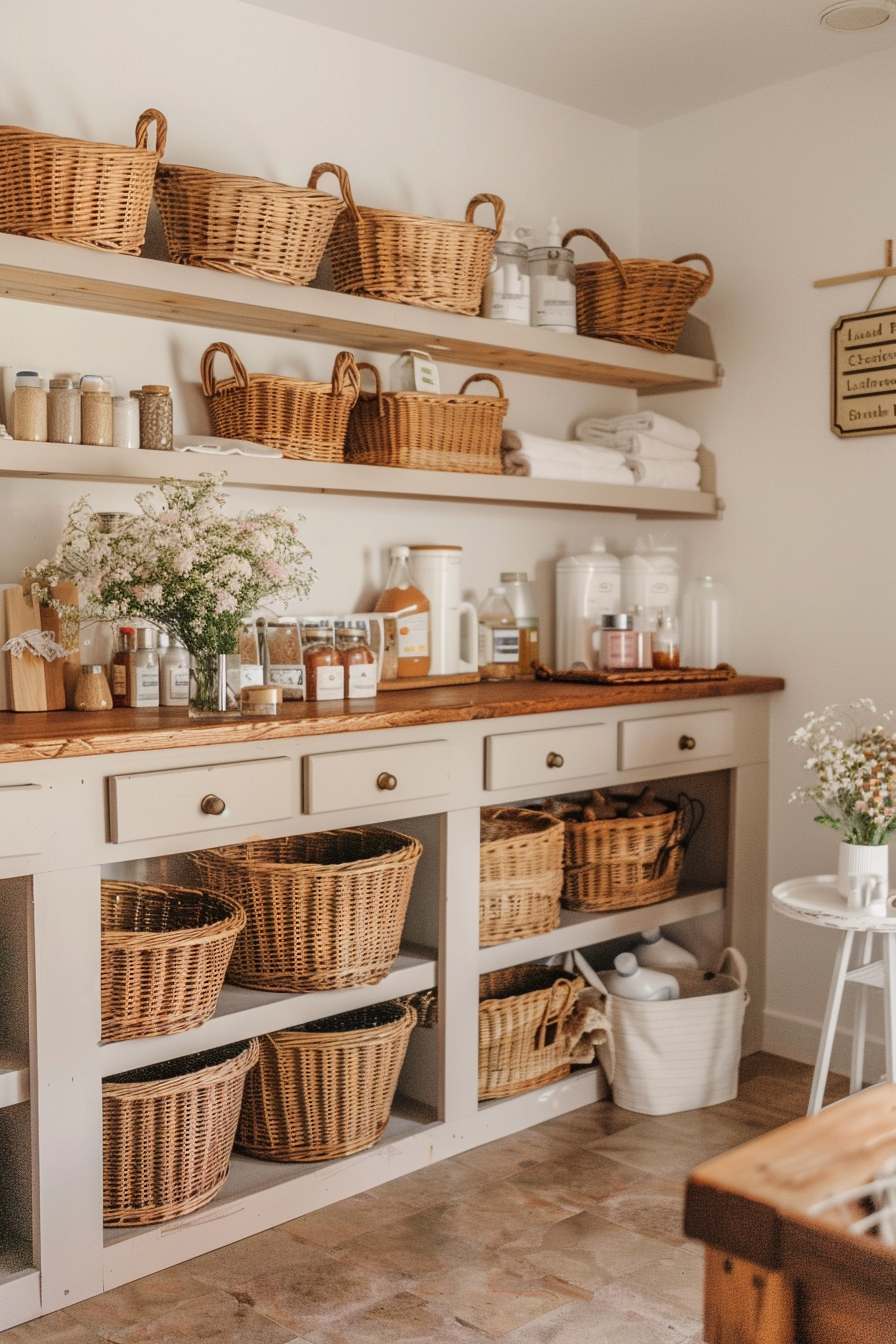 Crafty Cottagecore Laundry Room