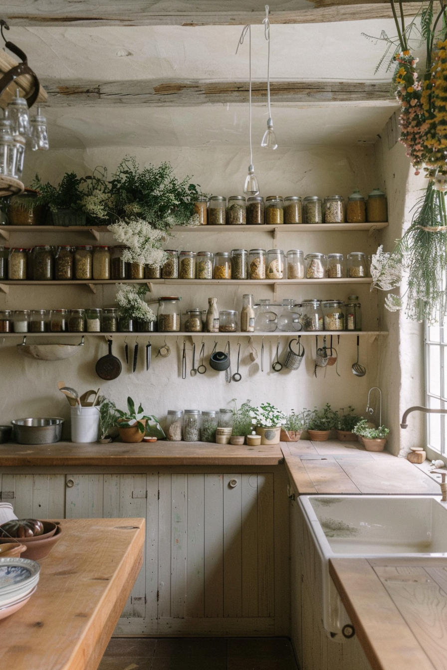 Rustic Cottagecore Kitchen