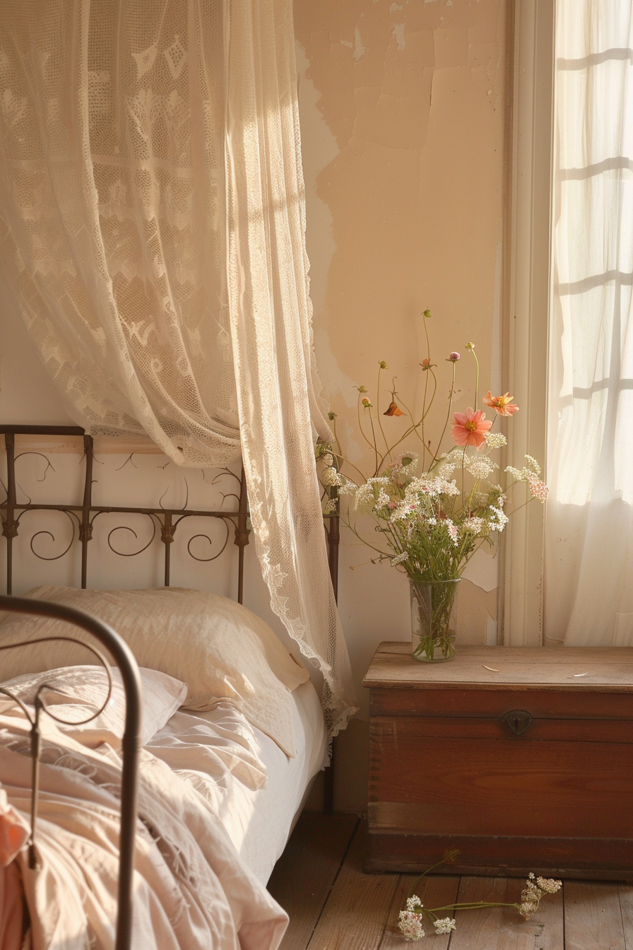 Serene Cottagecore Bedroom