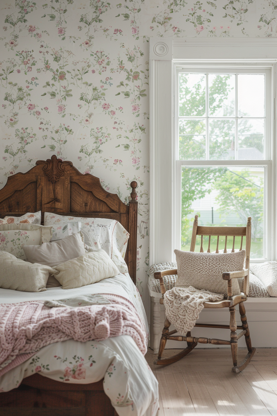 Serene Cottagecore Bedroom
