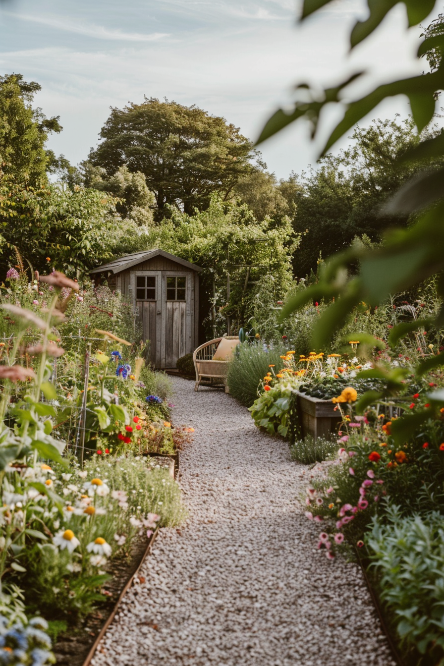 Idyllic Cottagecore Garden