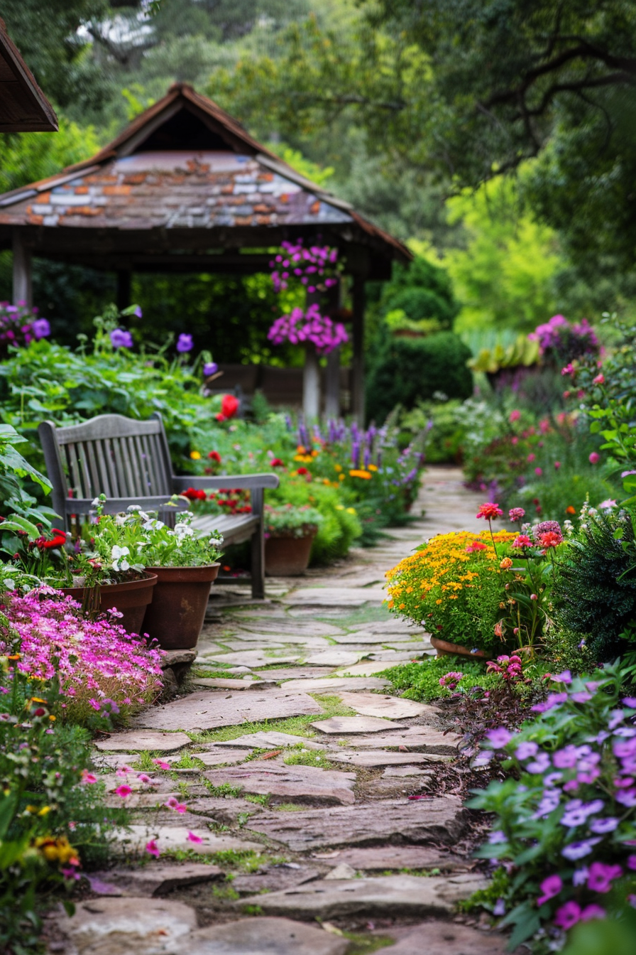 Idyllic Cottagecore Garden