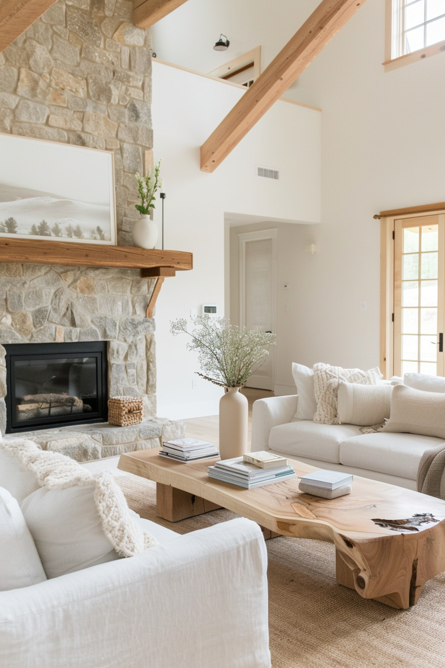 Farmhouse living room with comfortable furniture
