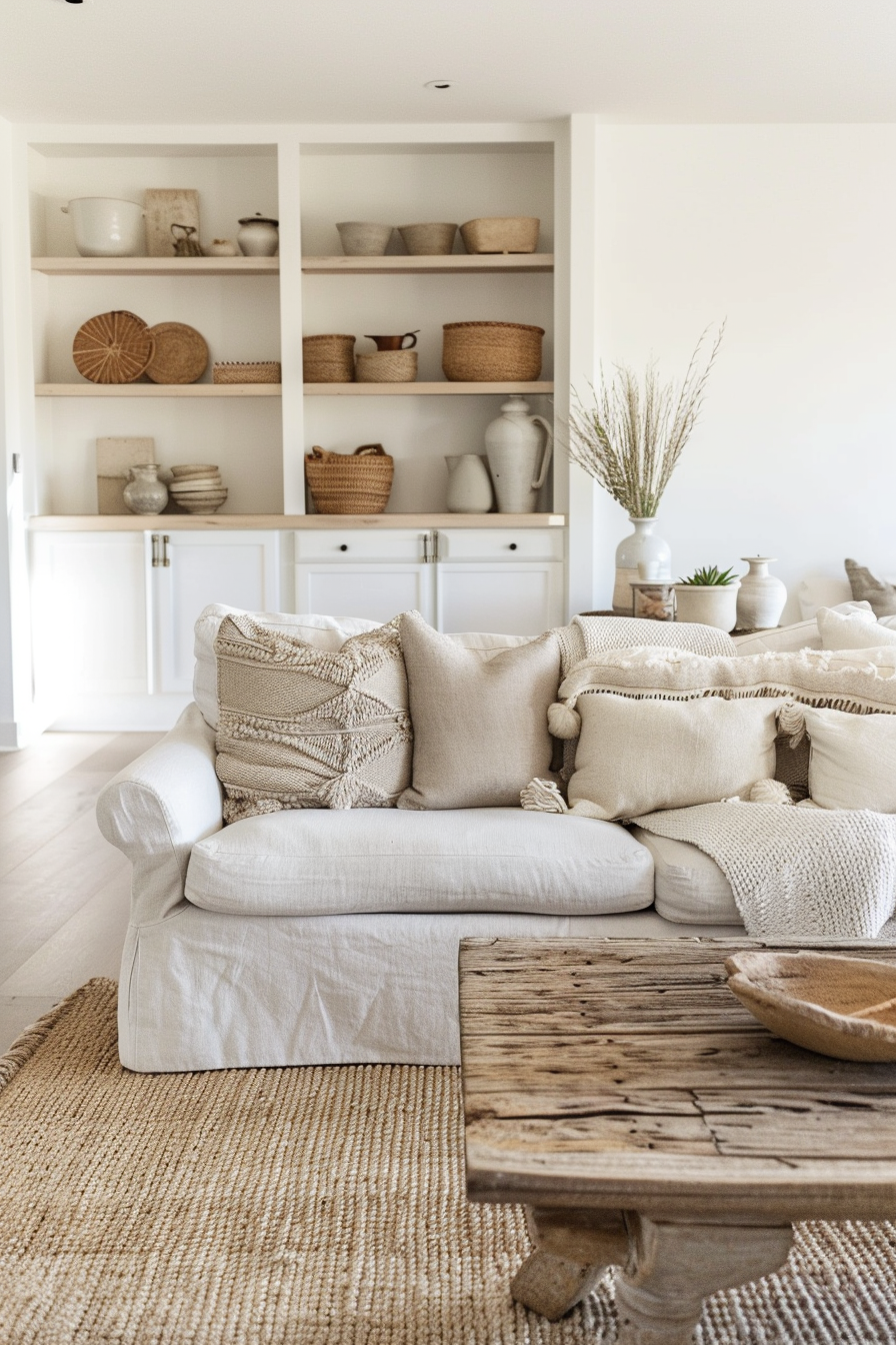 Living room with layered textures