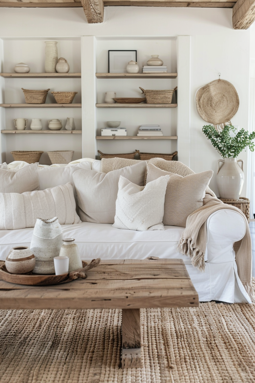 Living room with layered textures