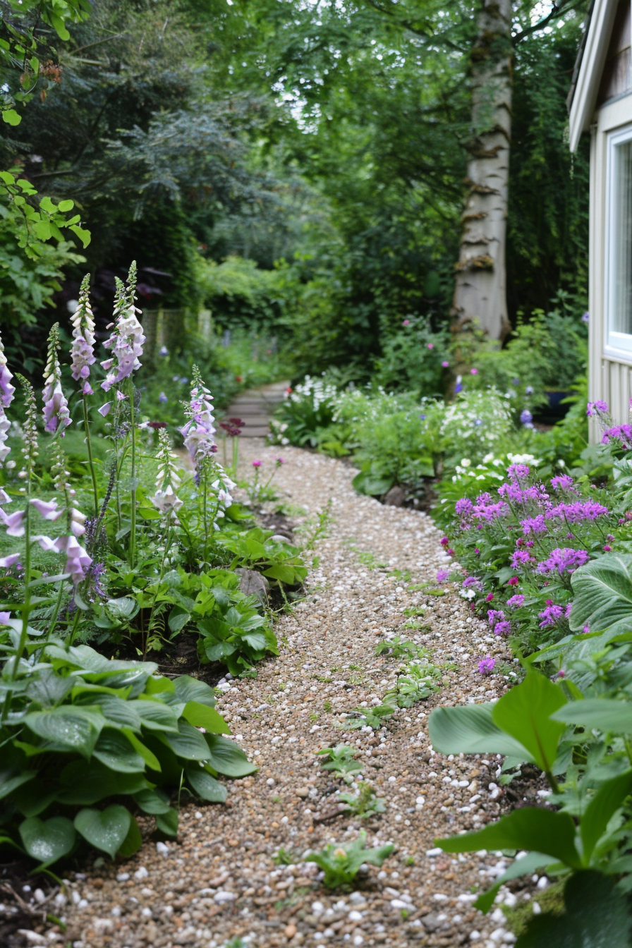 UK landscape with native plants and low-maintenance ground covers.