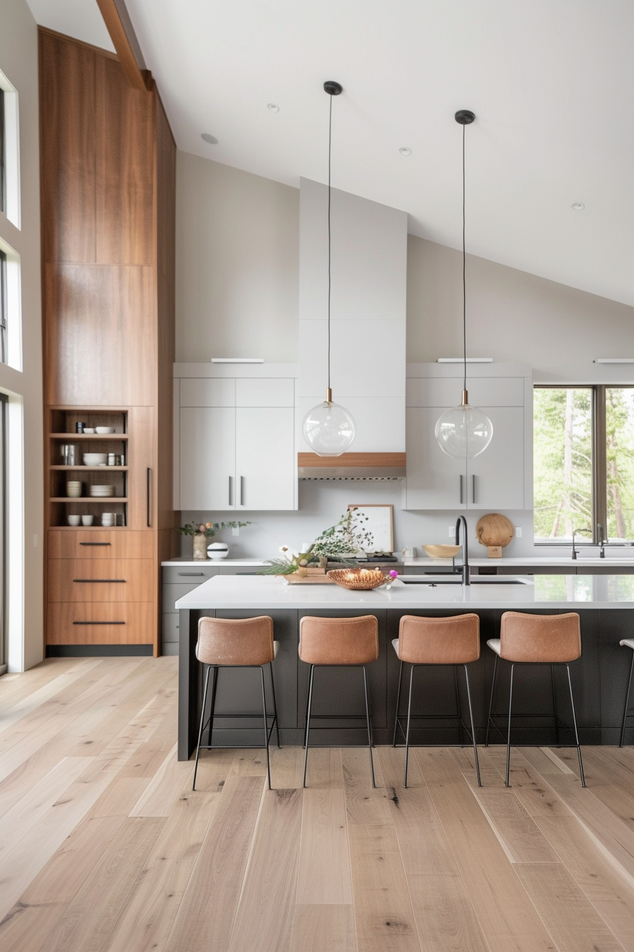 Minimalist layout with sleek design elements