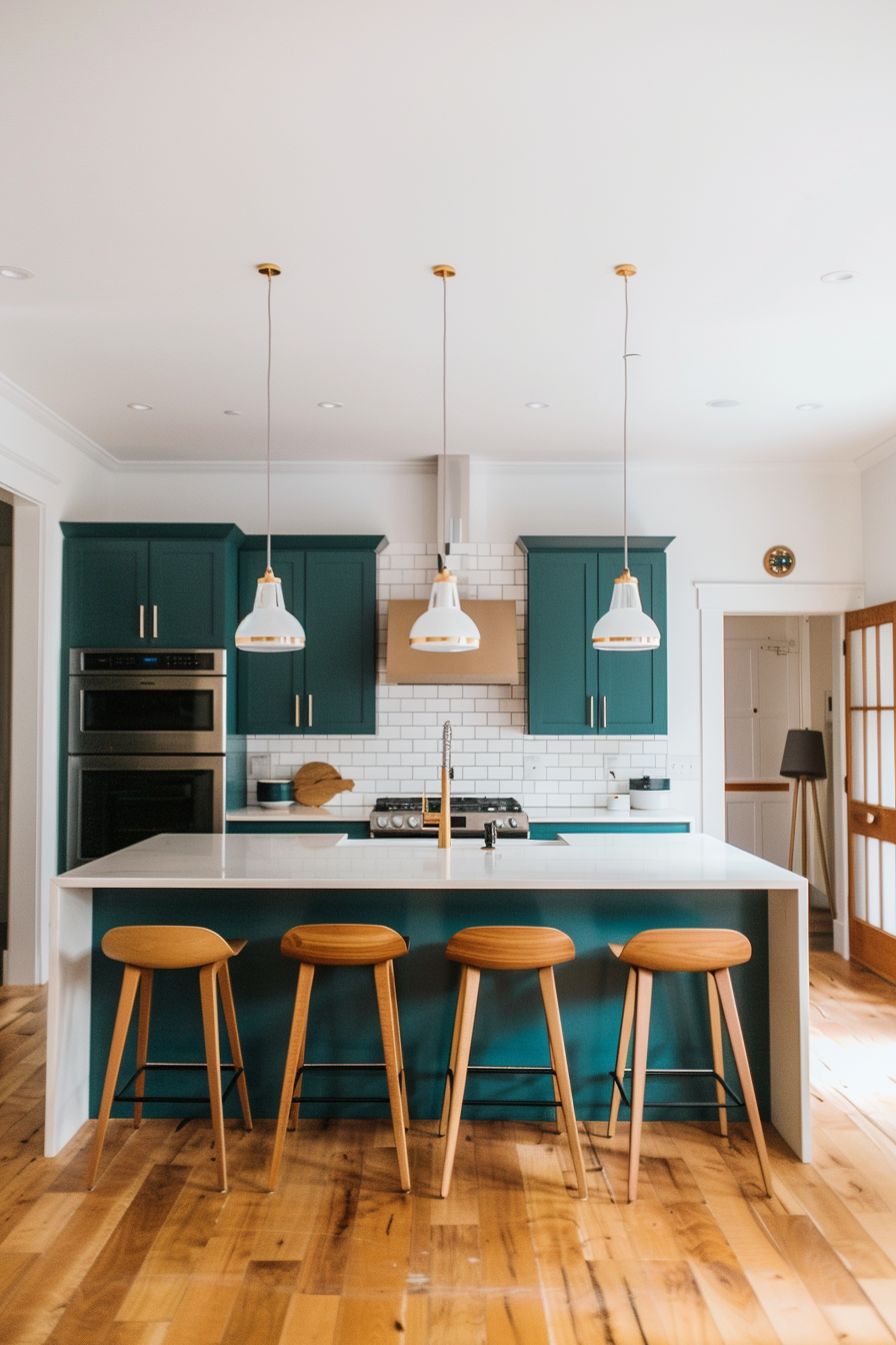 Integrated cabinets with seamless look