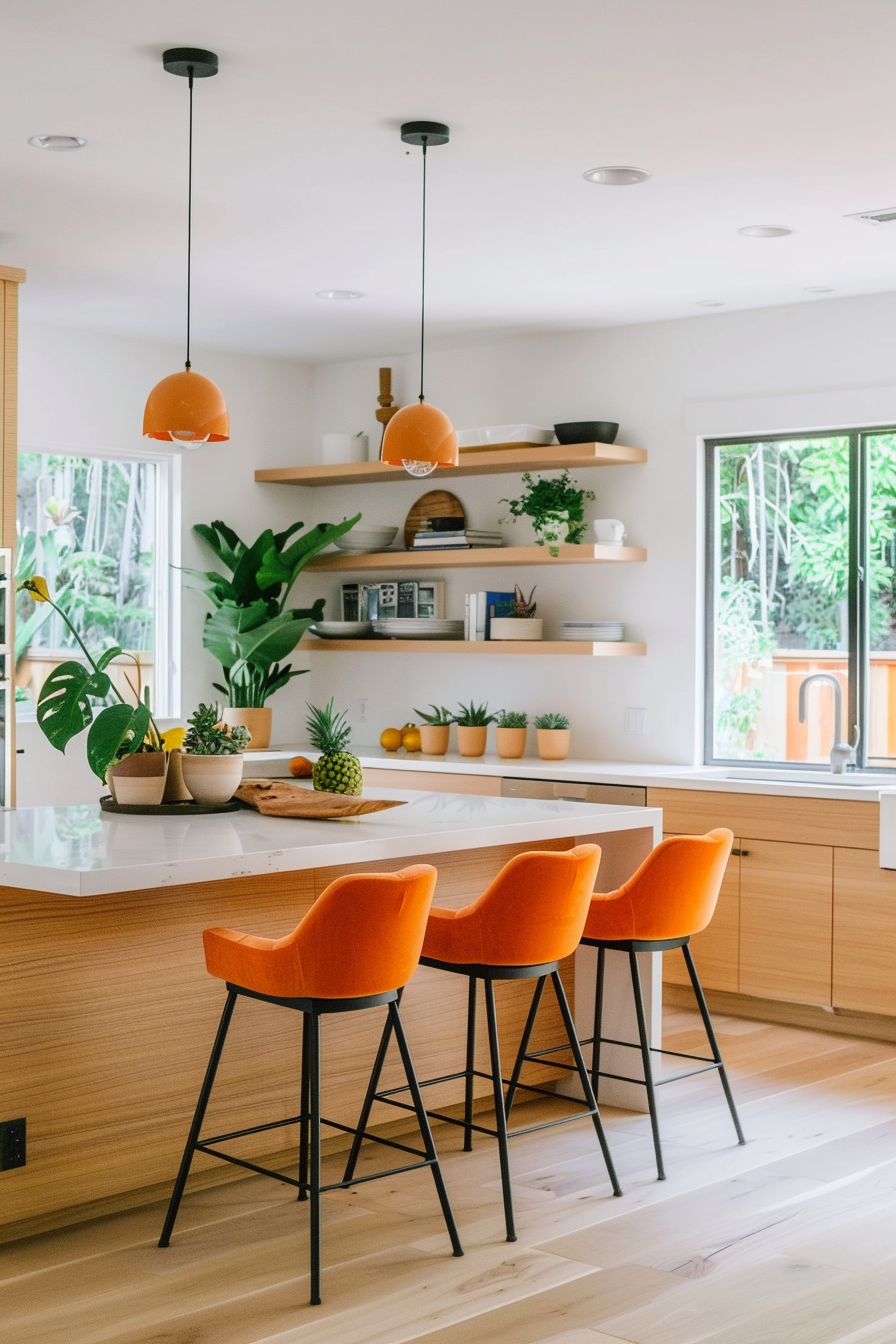 Integrated cabinets with seamless look