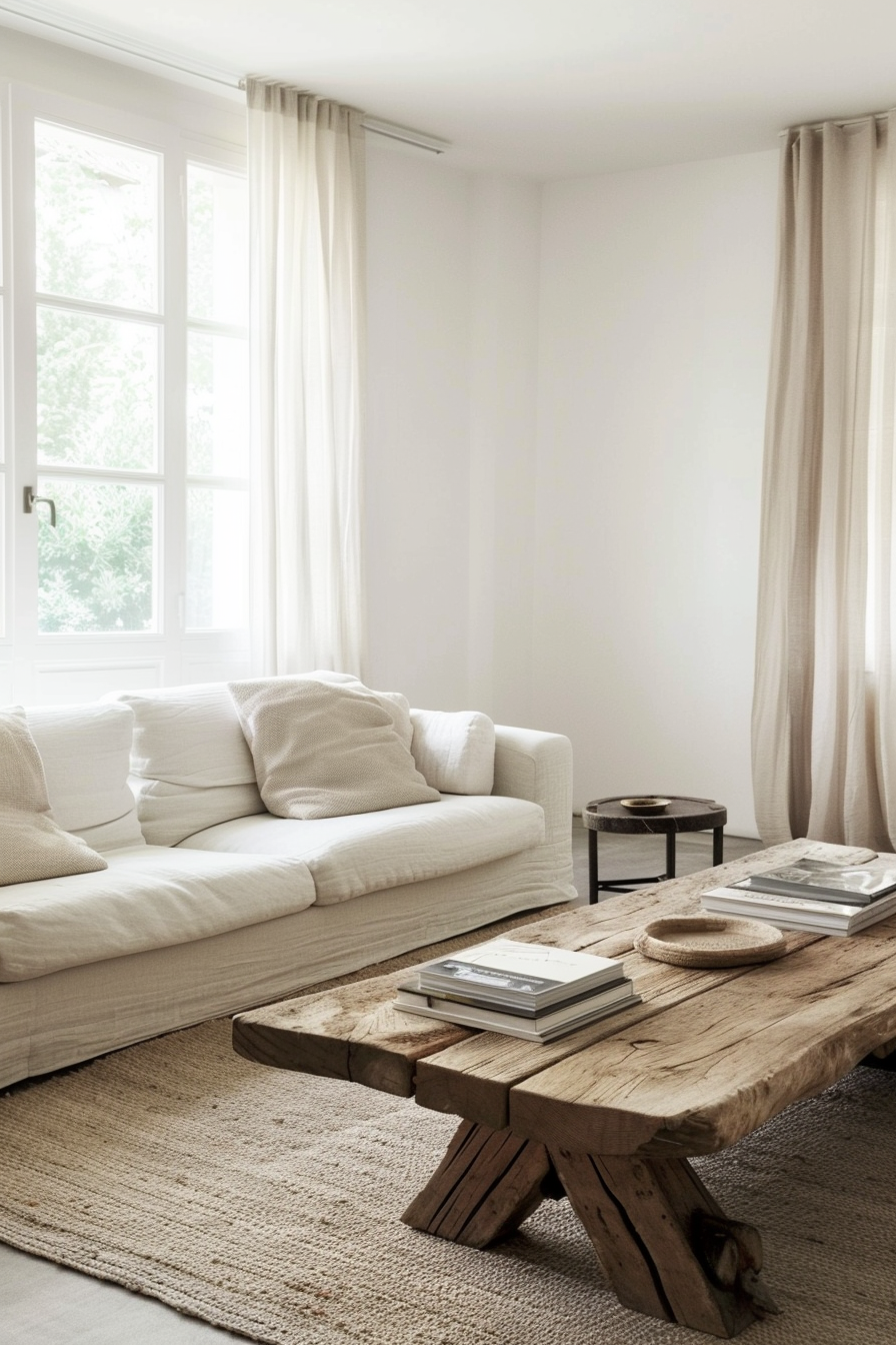 Simple, clean lines in modern rustic decor
