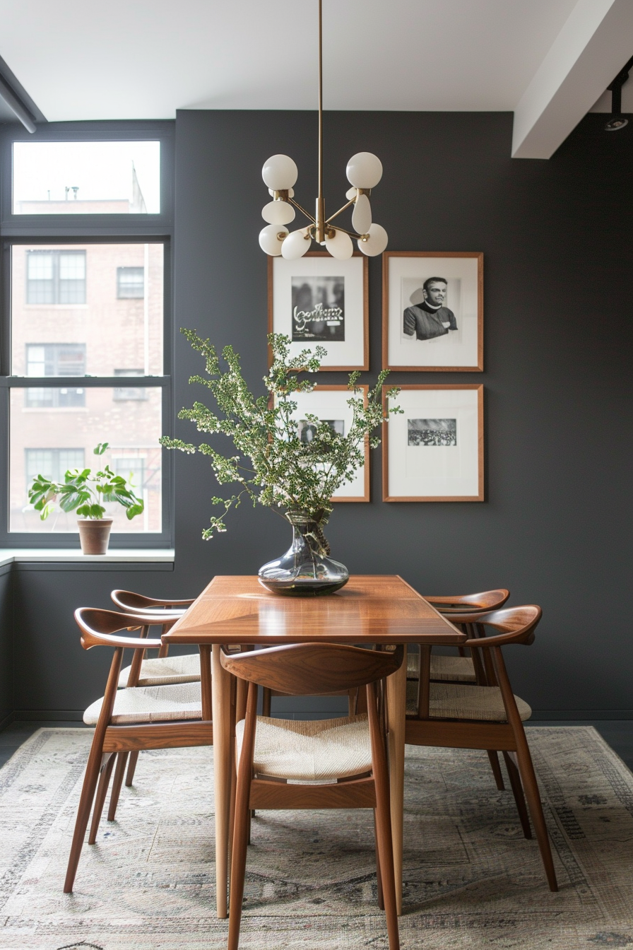 Combining rustic and modern furniture