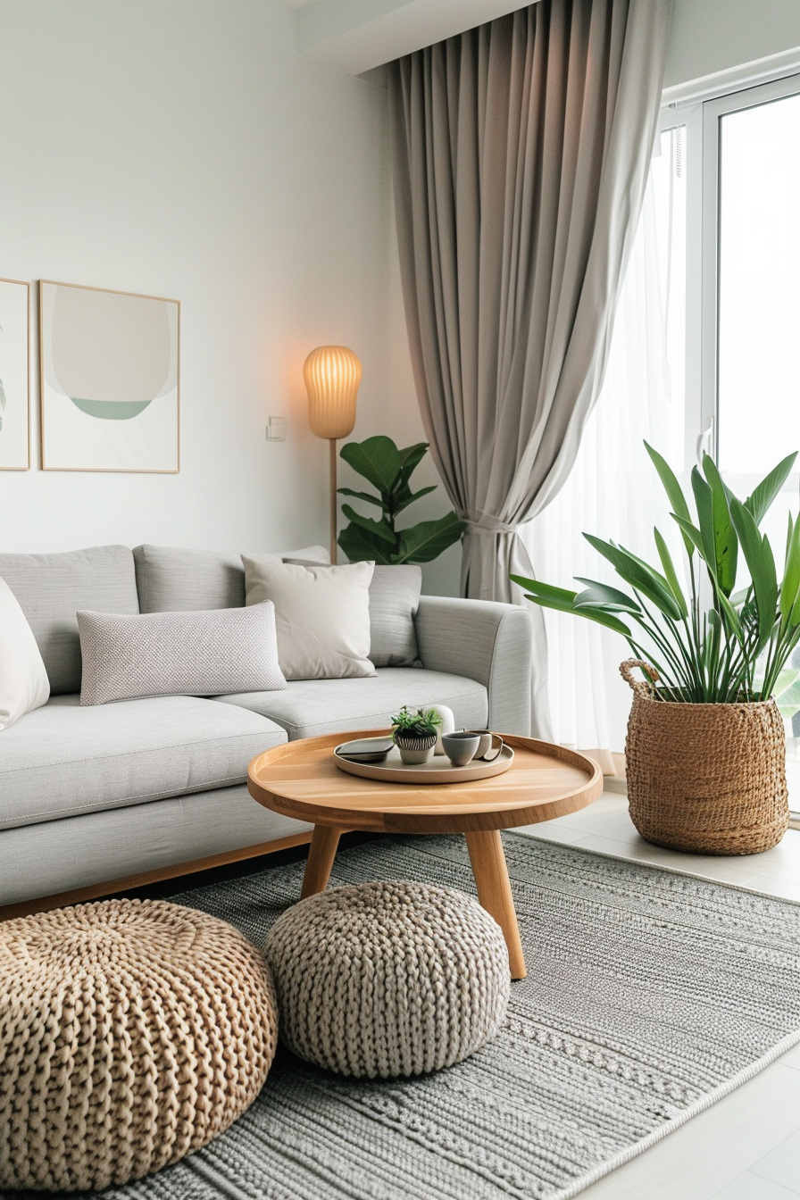 Small space with multifunctional furniture