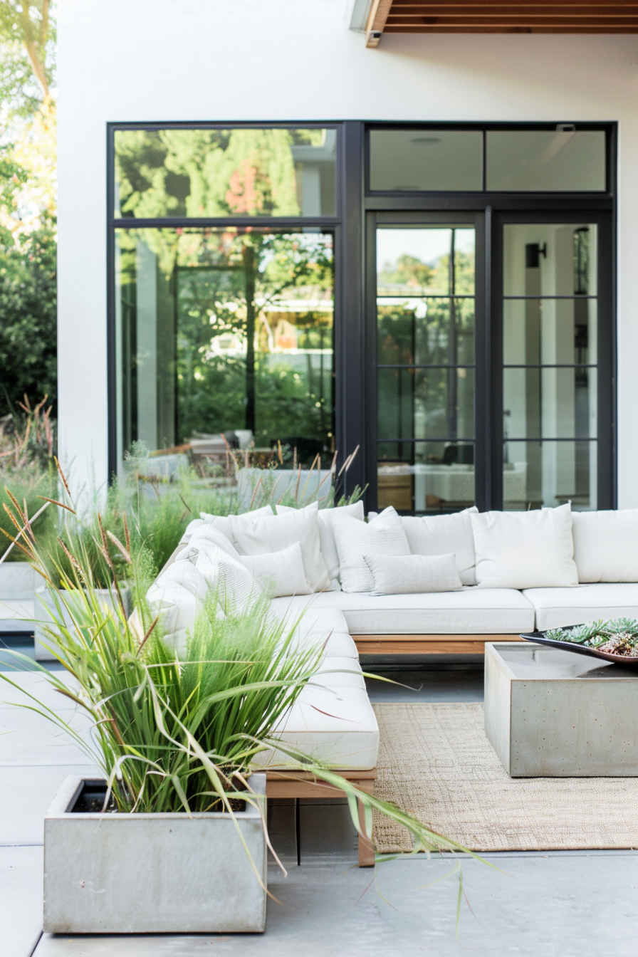Scouring rush in modern planters