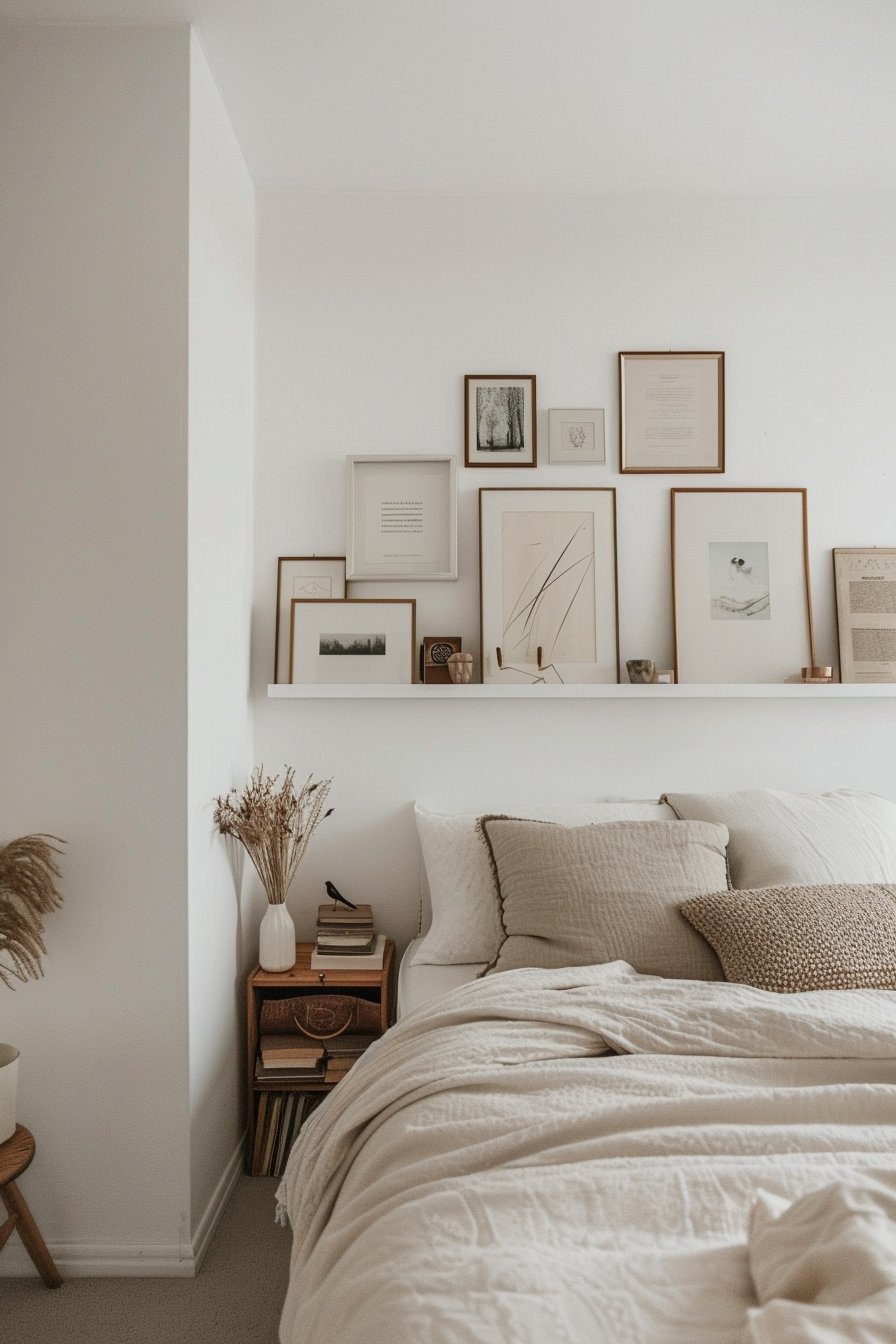 Scandinavian bedroom with personalized decor
