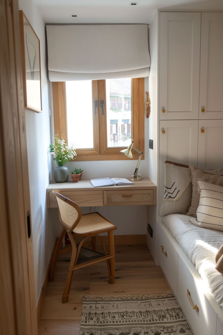 Corner desk maximizing space