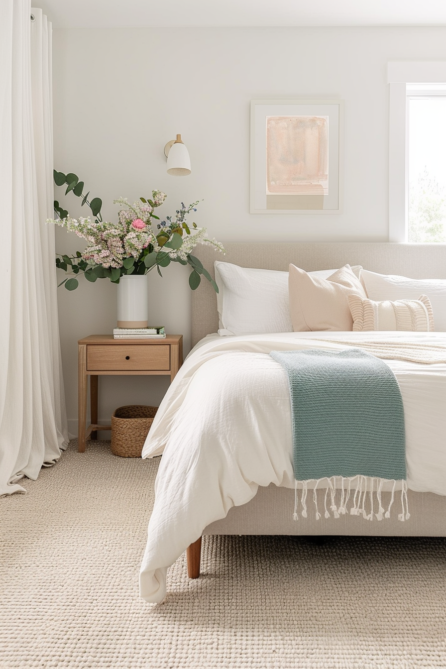 Light color palette creating an airy feel