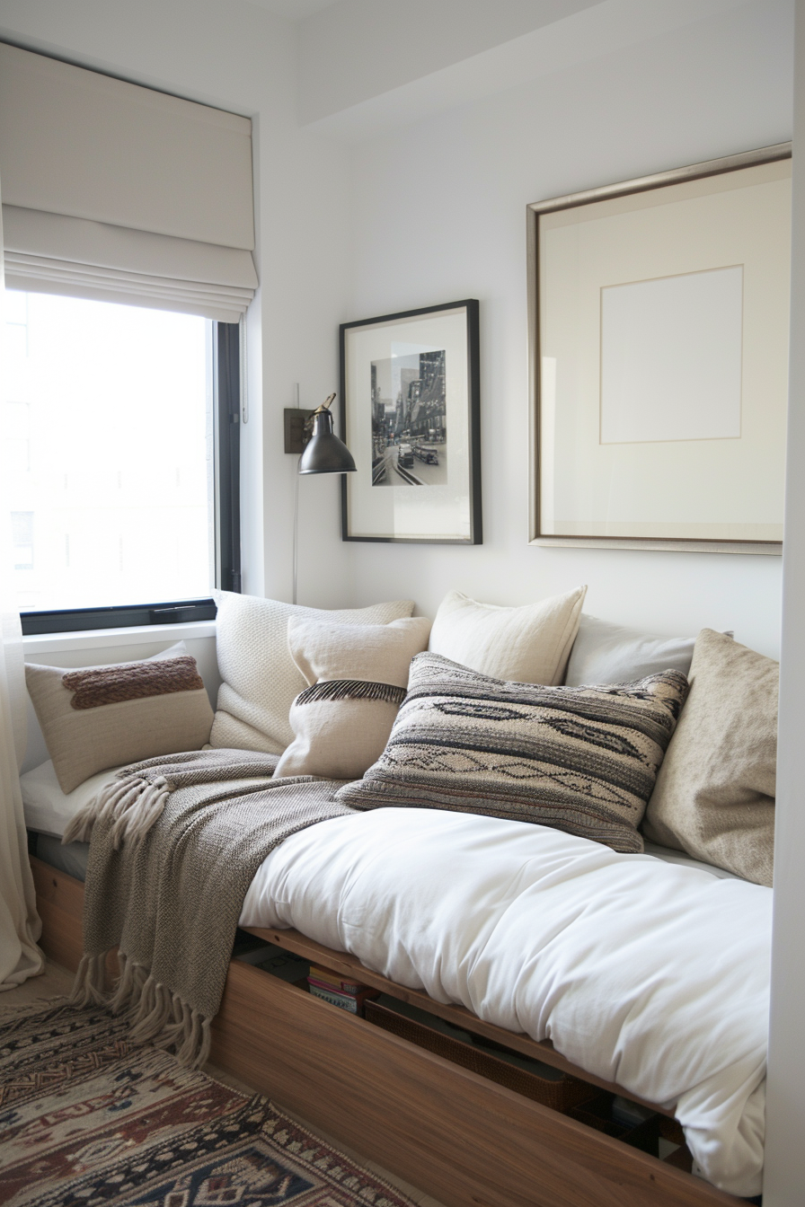 Daybed with storage and seating