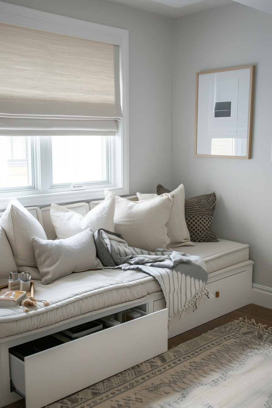 Daybed with pull-out trundle and storage