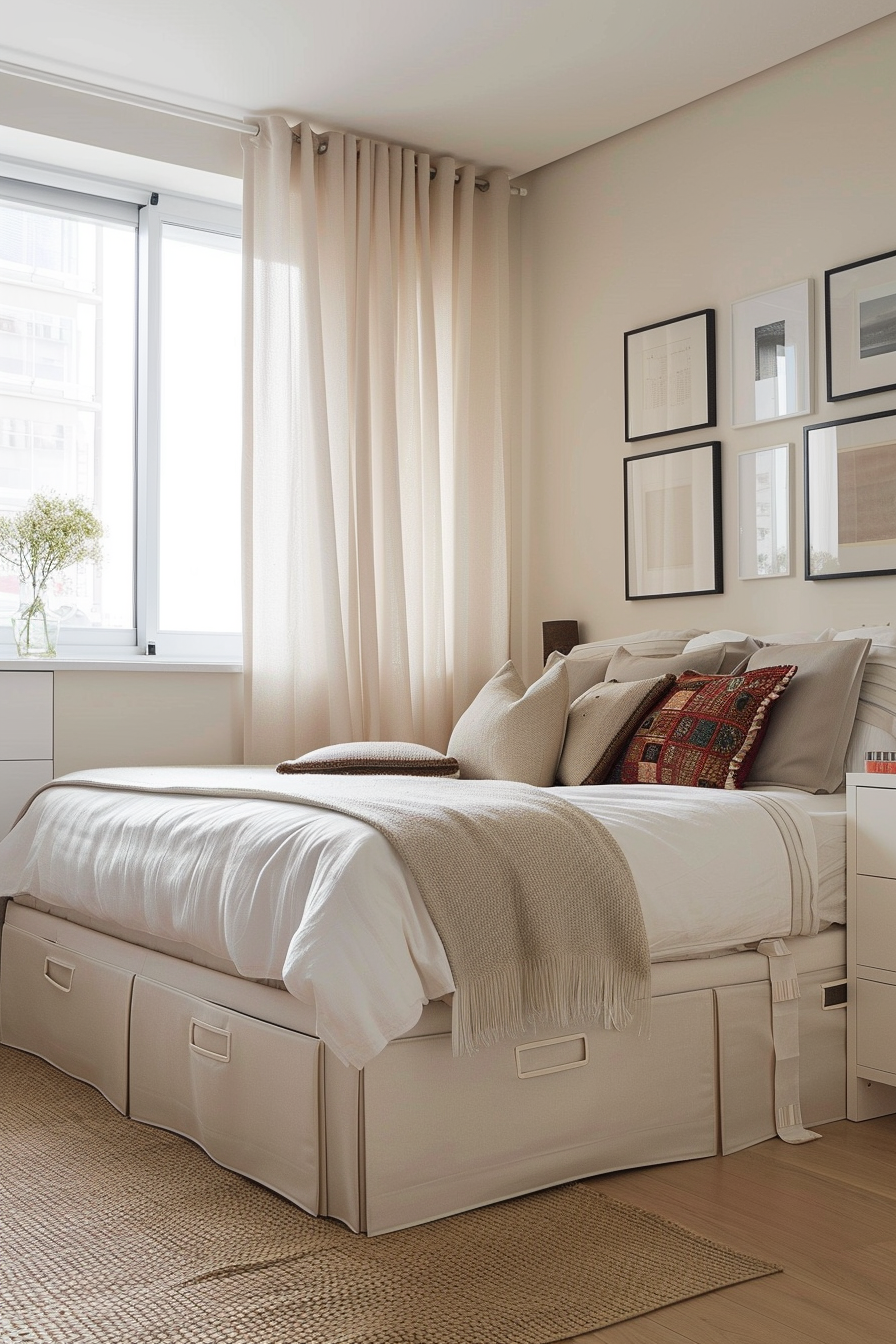 Under-bed storage solutions for small spaces
