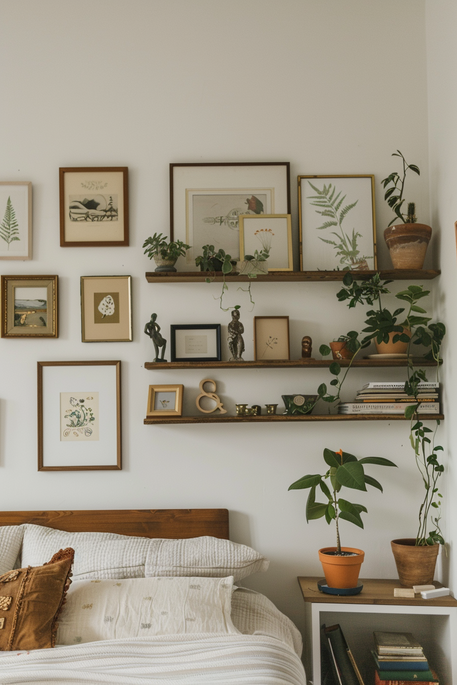 Integrate shelves seamlessly into design