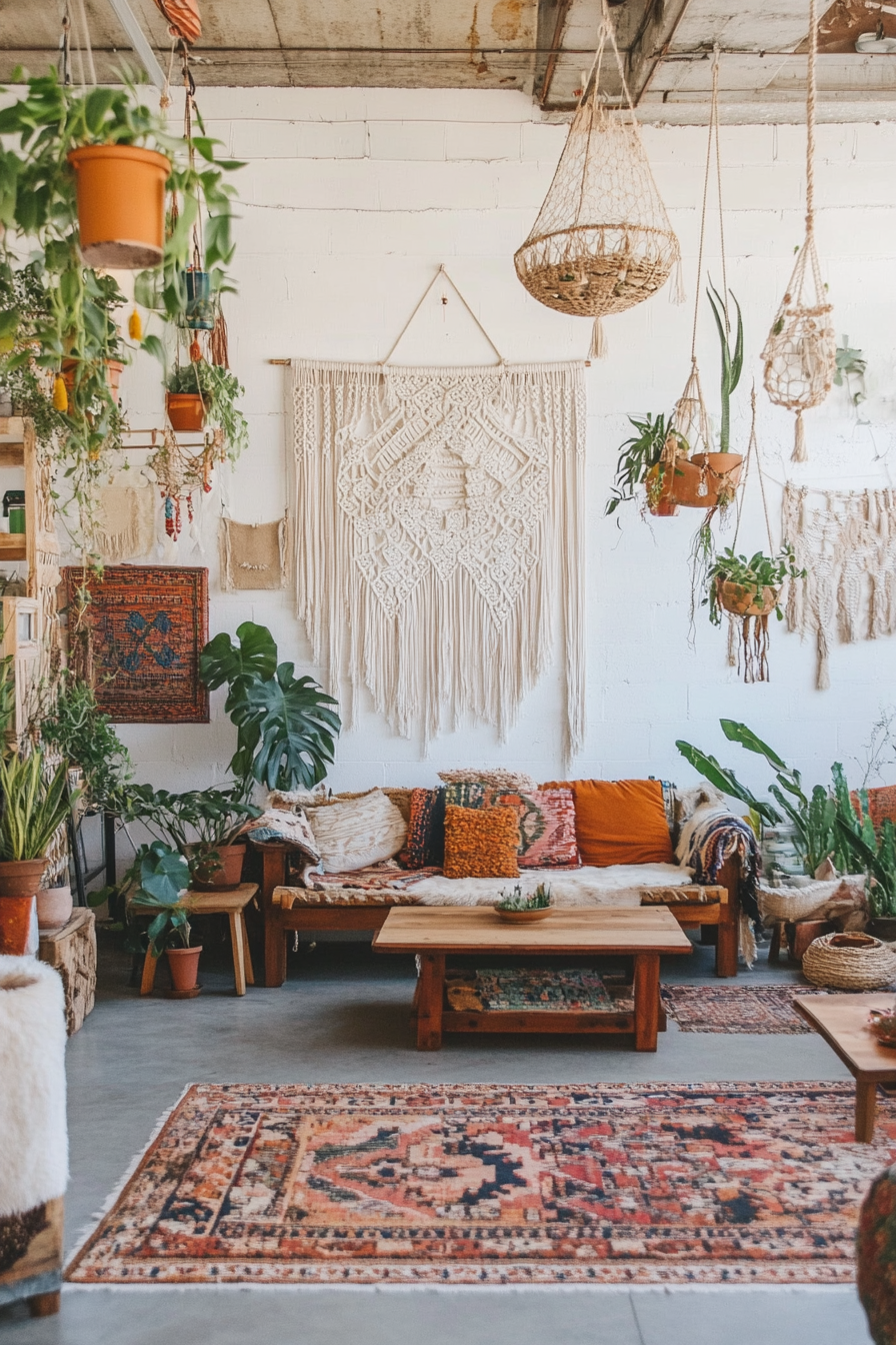 Handmade art and crafts in DIY Boho decor