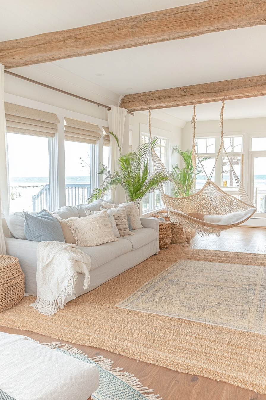 Beach-inspired elements in Coastal Boho decor