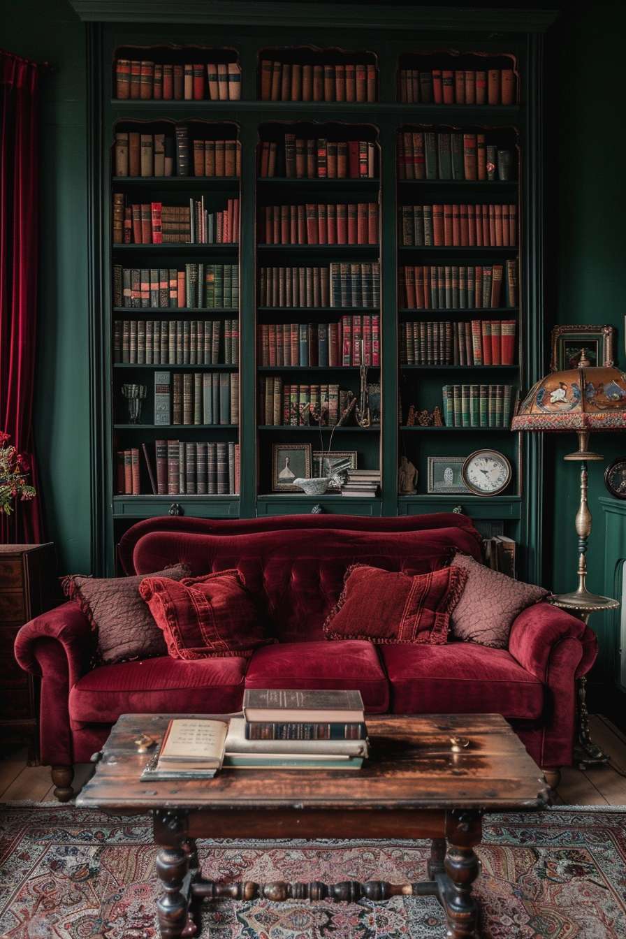Velvet textiles add luxury and comfort