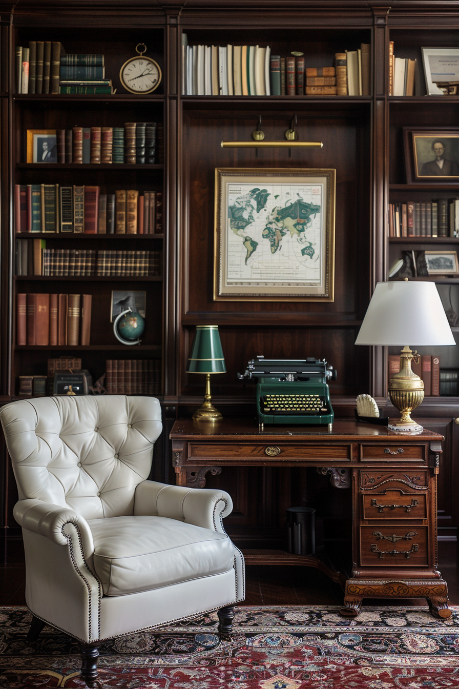 Choose vintage furniture with intricate detailing