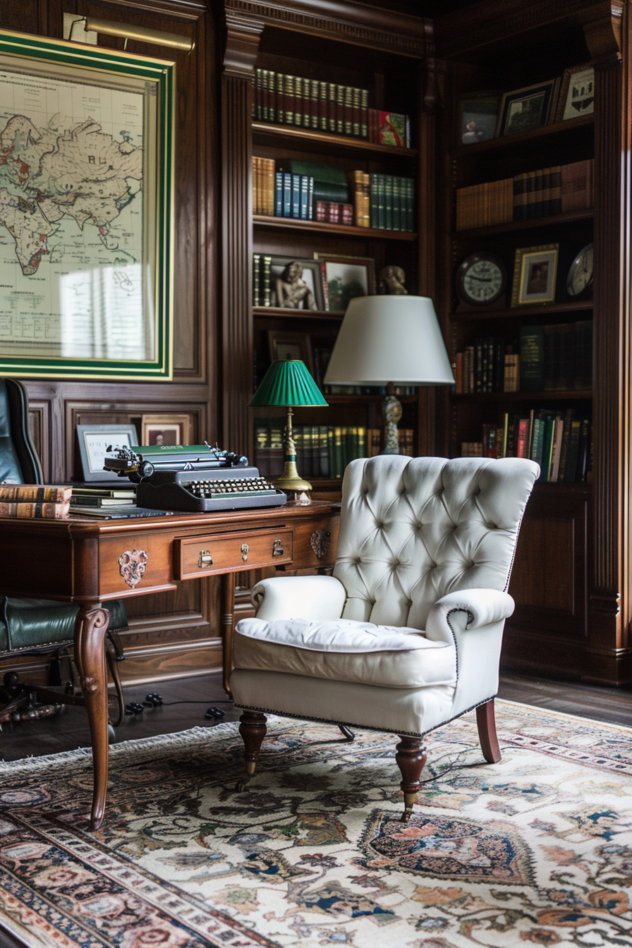 Choose vintage furniture with intricate detailing
