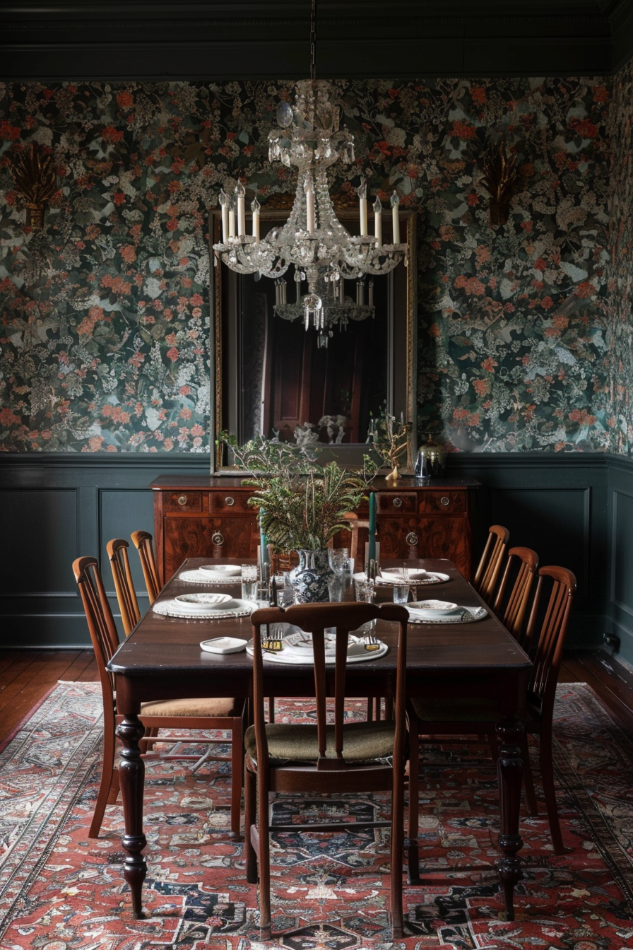 Choose dark wood furniture for a timeless look