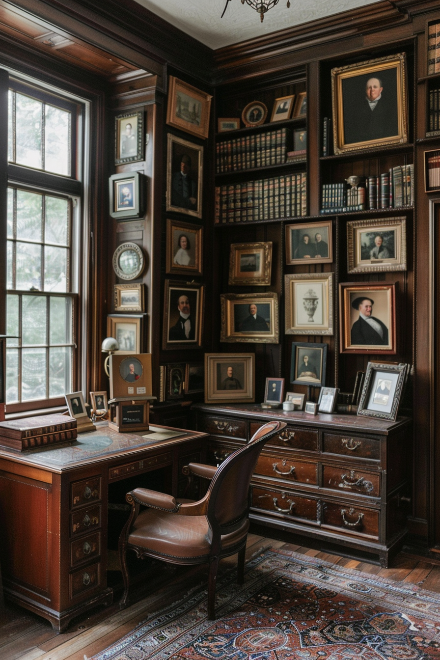 Antique artwork adds historical charm
