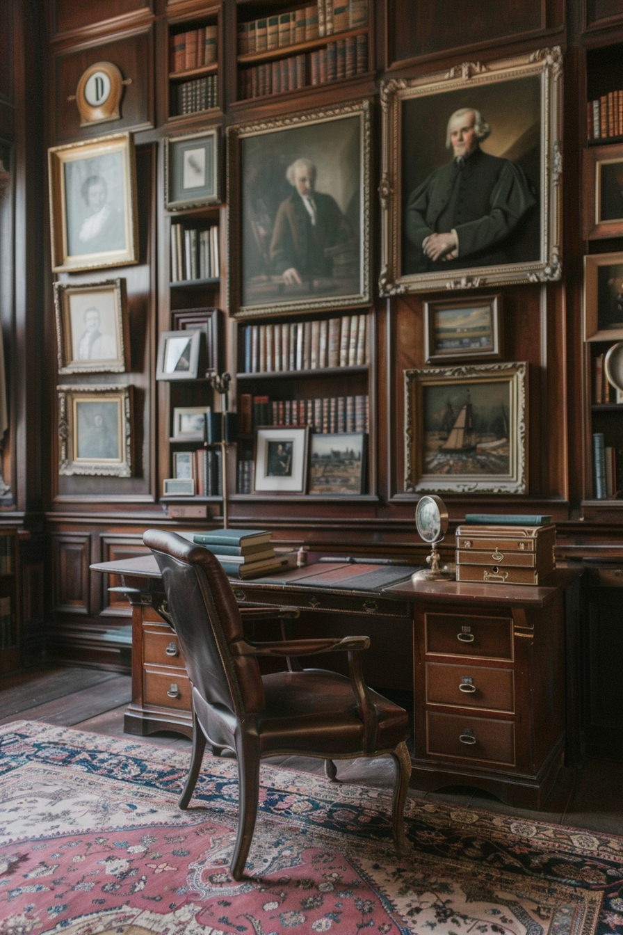 Antique artwork adds historical charm