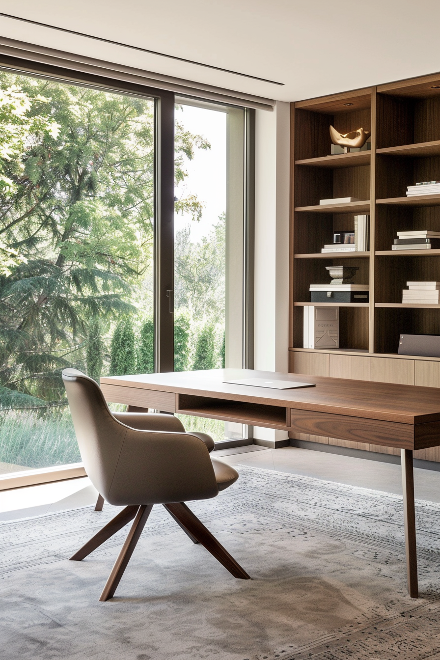Sleek storage solutions in a modern bedroom