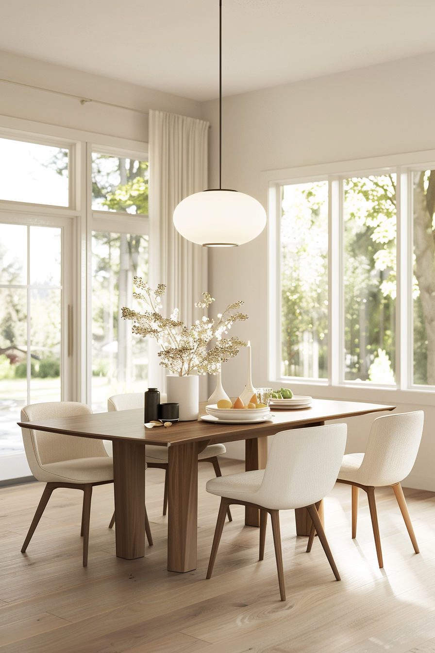 Floor lamps and table lamps in a modern living room