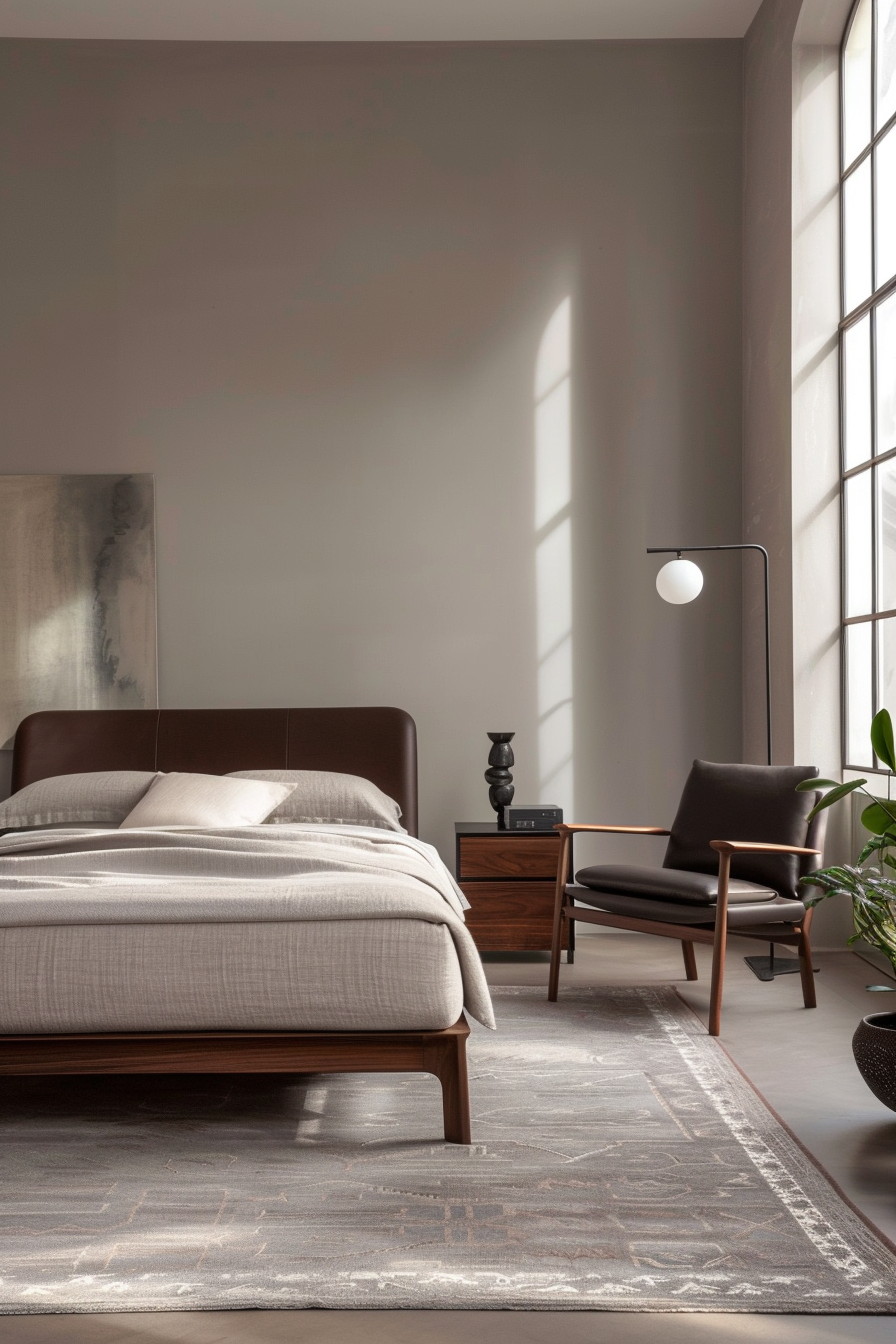 Modular sofa and contemporary decor in a living room