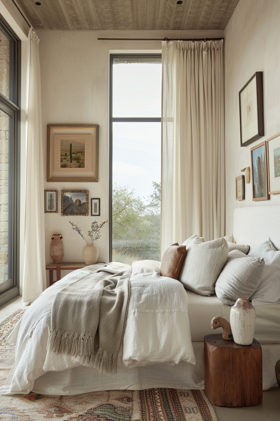 Personalized decor and accessories in an Italian modern bedroom