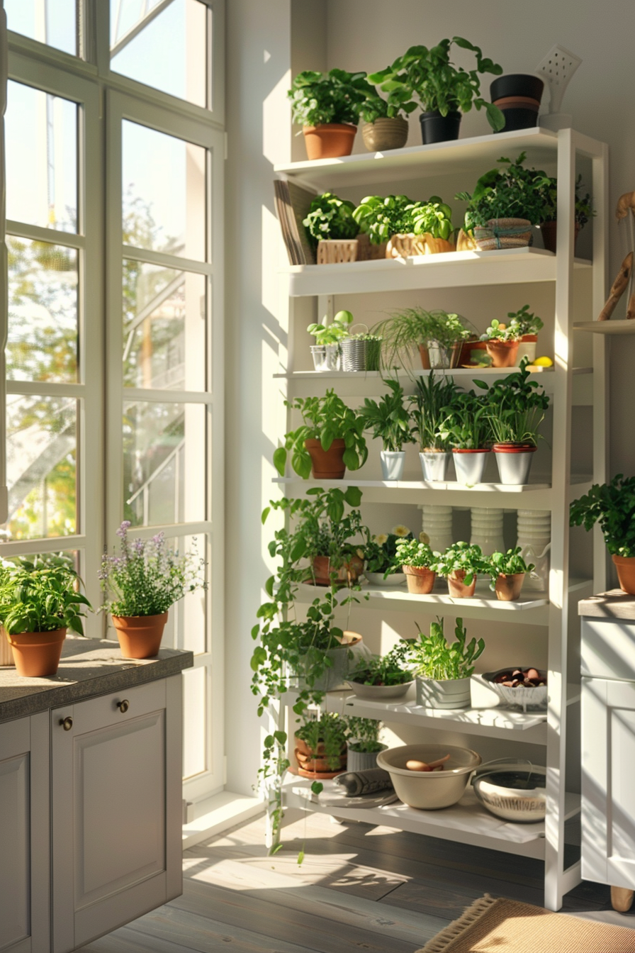 Indoor plants thriving with optimal sunlight.