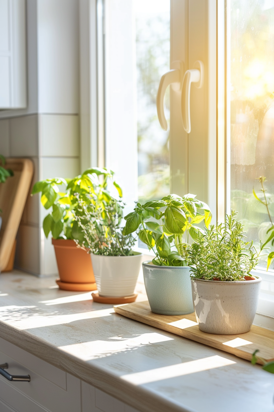 Pots with good drainage and quality potting mix for indoor plants.