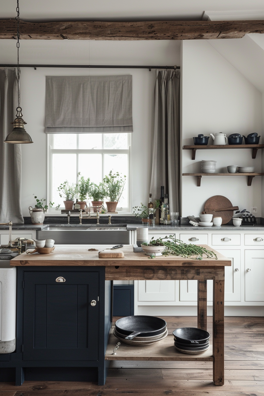 Color palette of navy, white, and gray