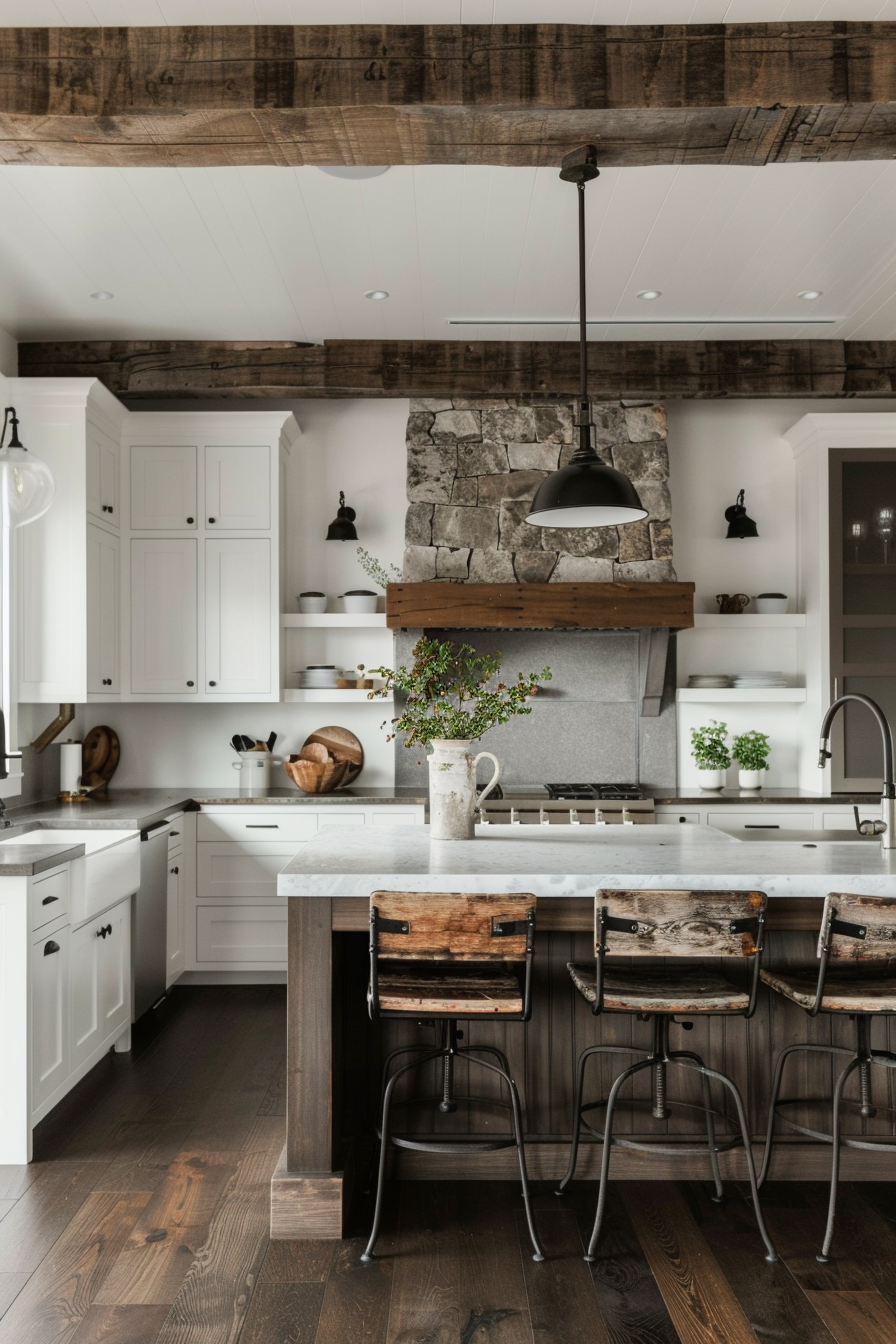 Wood, stone, and metal materials